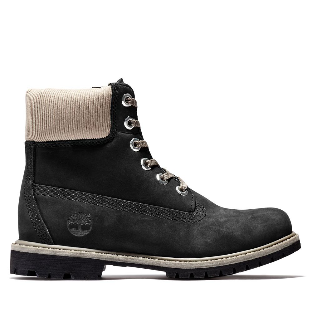 Bocanci 6-Inch Timberland Dama Negrii - Premium Waterproof - Romania - YBXHWD149